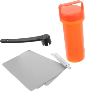 1set Inflatable Paddleboard Repair Kit Complete with Pvc Patch Glue Valve Wrench and Repair Tools for and Kayak Maintenance Easy Application Extends Lifespan