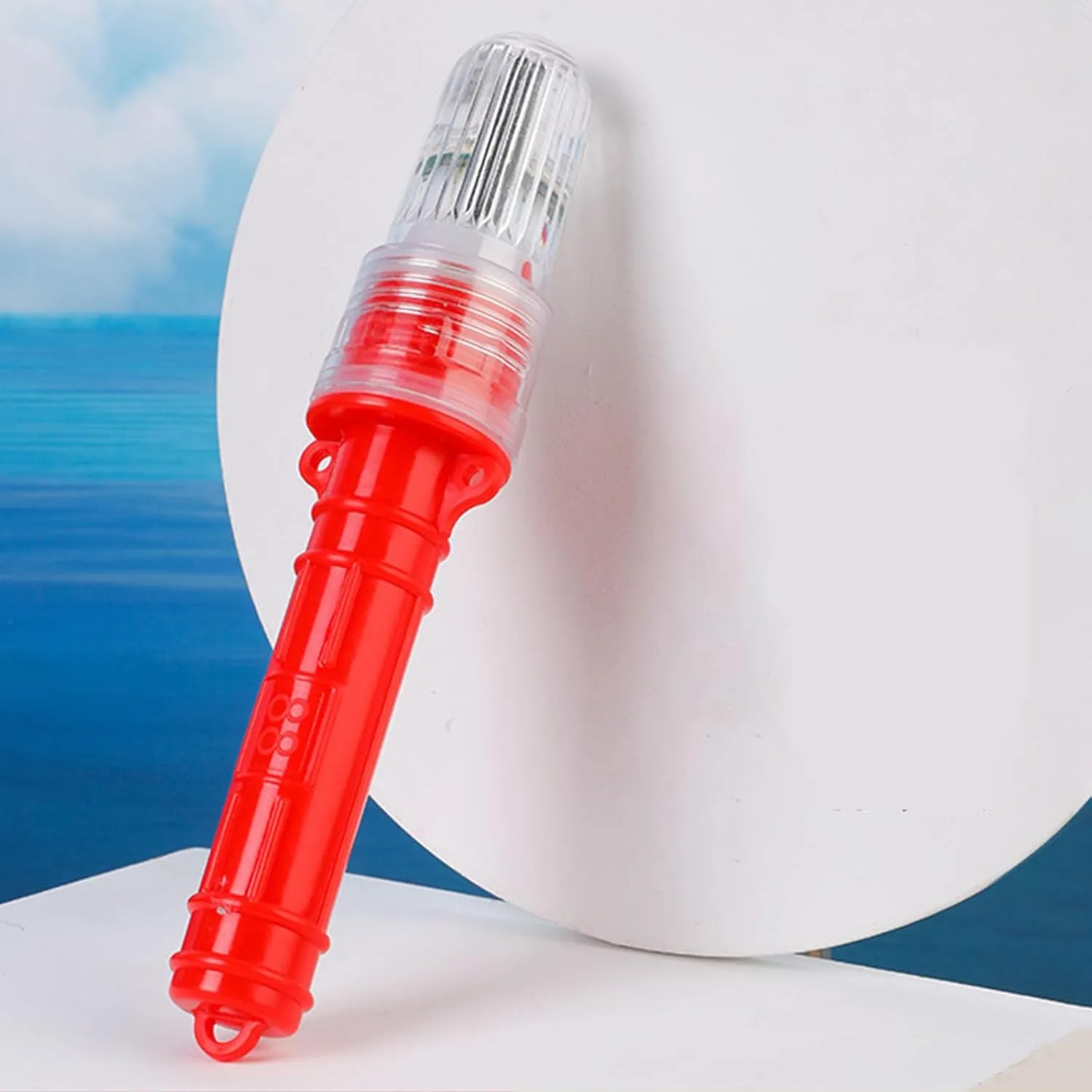 2pcs Coast Guard Approved Boat Flares Kit - Auto Marine Flares-Waterproof Emergency Signals for Fishing Nets, Life Rafts, Buoys & Boats, Intelligent Light Control (Red)