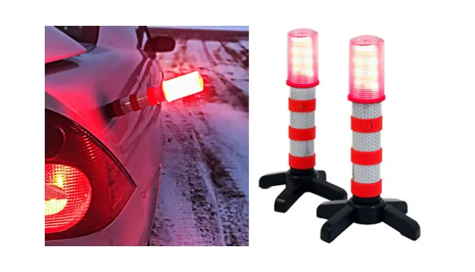 3-in-1 LED Roadside Flares - Ships Same/Next Day!