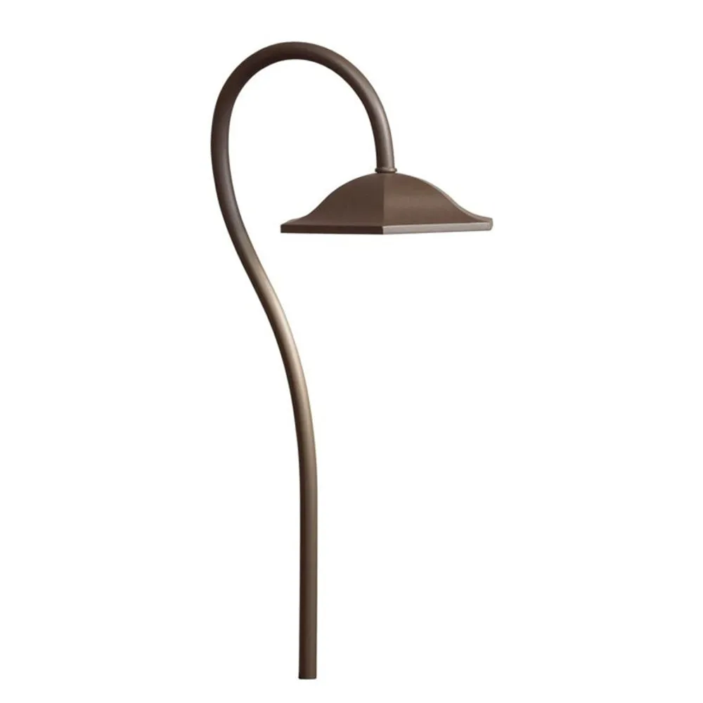 4.3W 302 Lumens LED Shepherds Crook Path Light 3000K Bronze