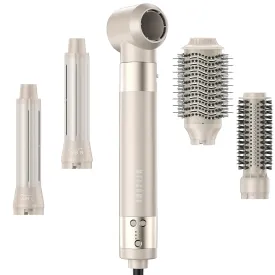 5-in-1 Hot Air Styler  110,000 RPM Brush Blow Dryer with Auto Wrap Curlers, Fast Drying, Frizz-Free, No Heat Damage  Curl, Straighten, & Add Volume for Salon-Quality Hair