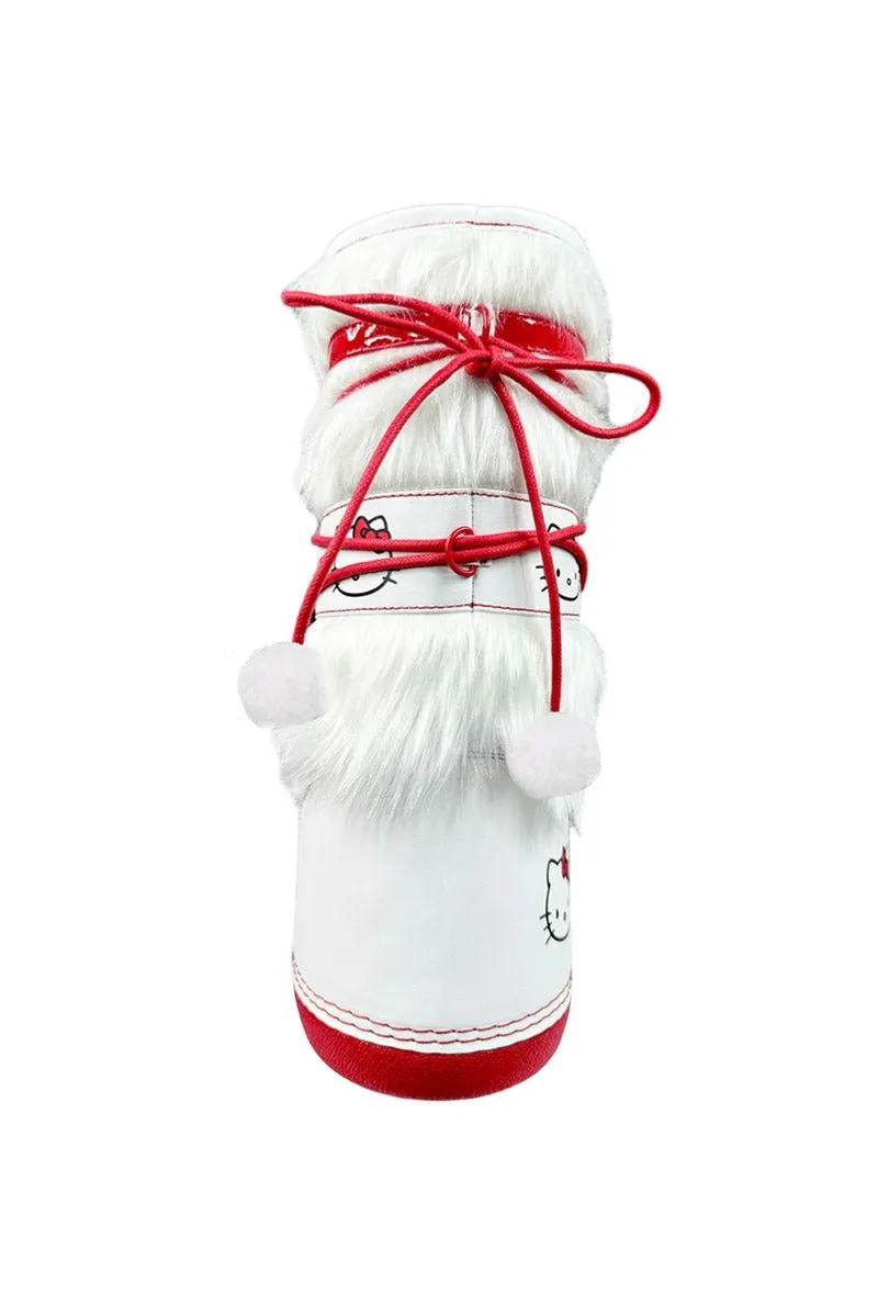 Blizz Hello Kitty Snow Boots [White/Red]