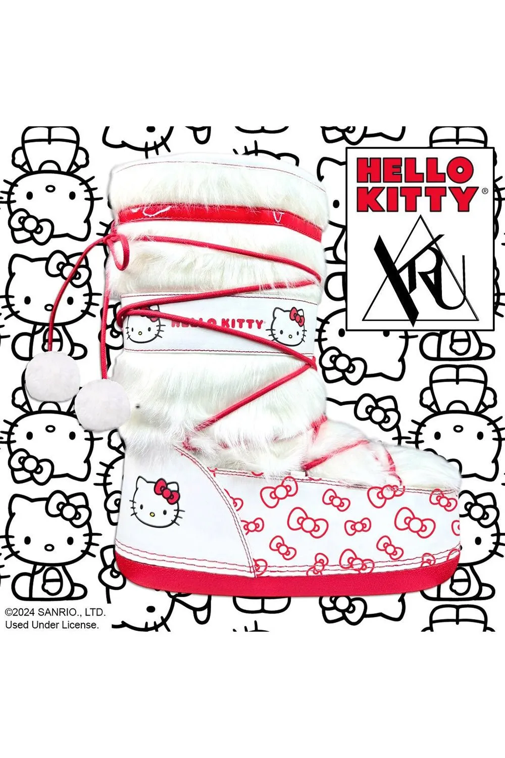 Blizz Hello Kitty Snow Boots [White/Red]