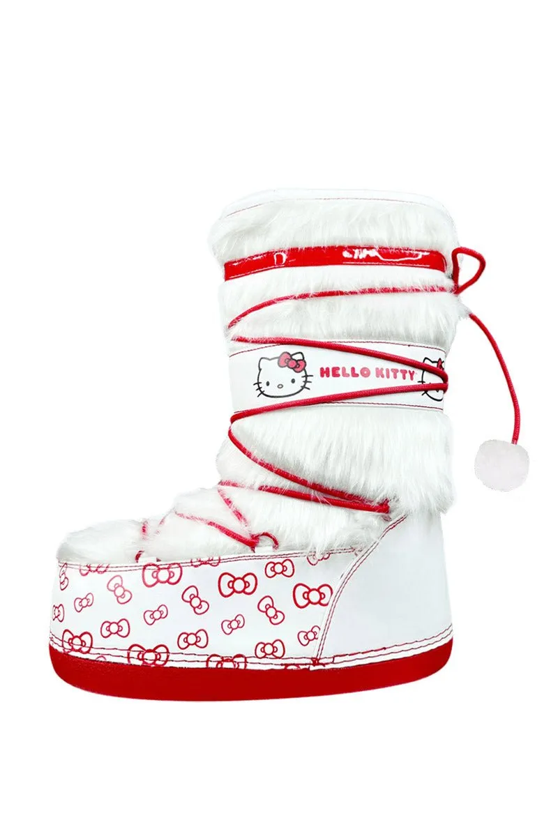Blizz Hello Kitty Snow Boots [White/Red]