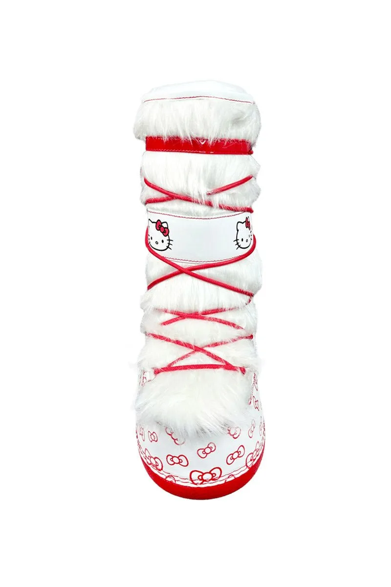 Blizz Hello Kitty Snow Boots [White/Red]