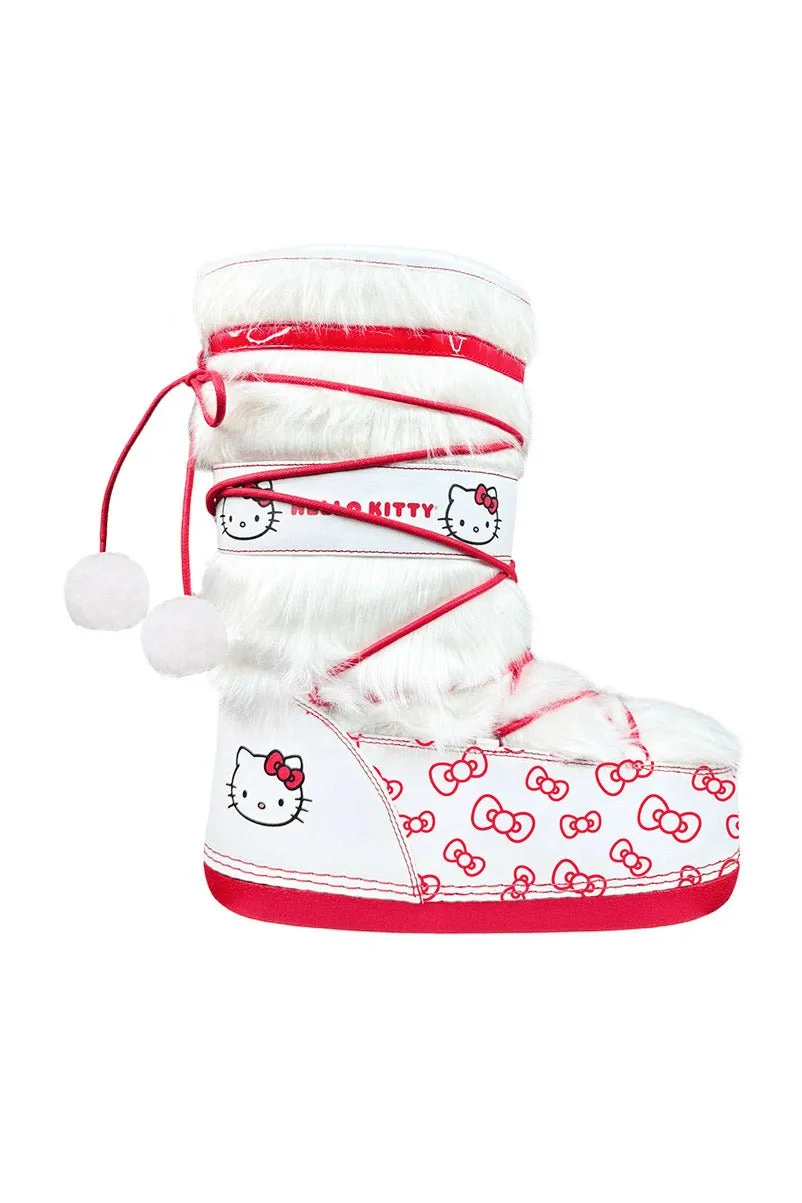 Blizz Hello Kitty Snow Boots [White/Red]