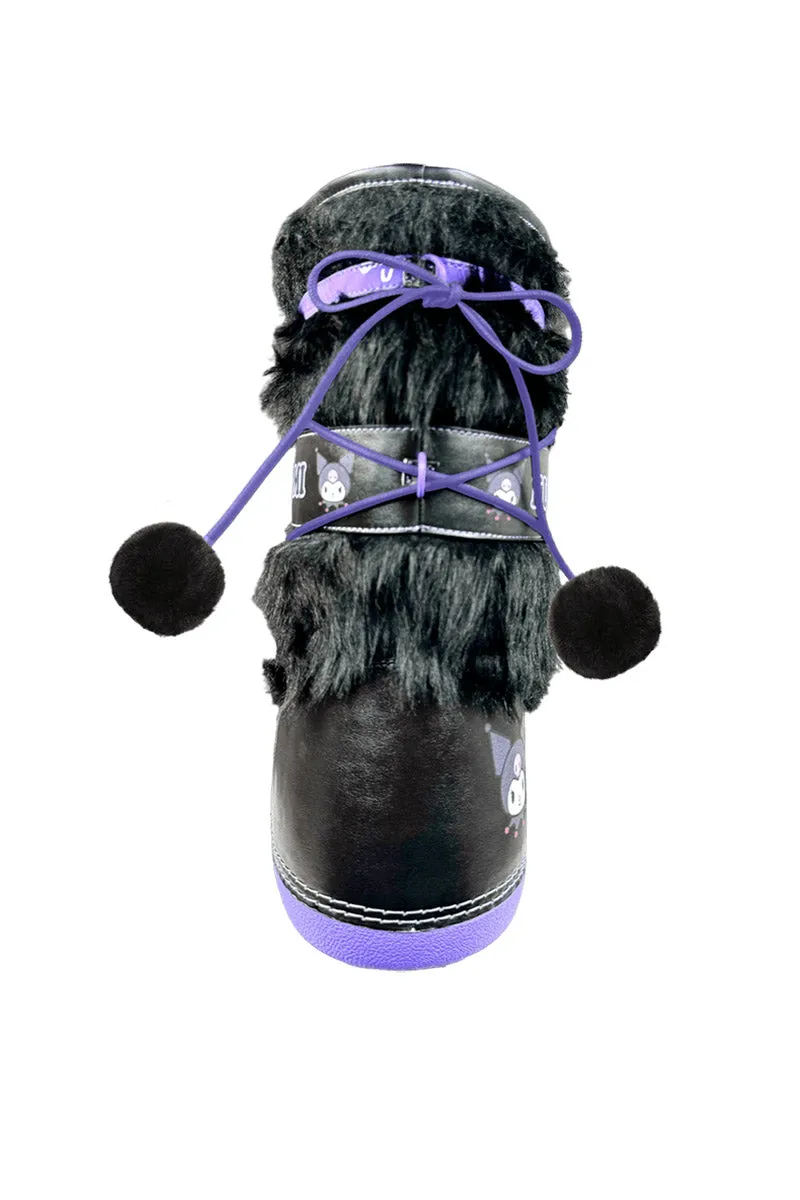 Blizz Kuromi Snow Boots [Black/Lavender]