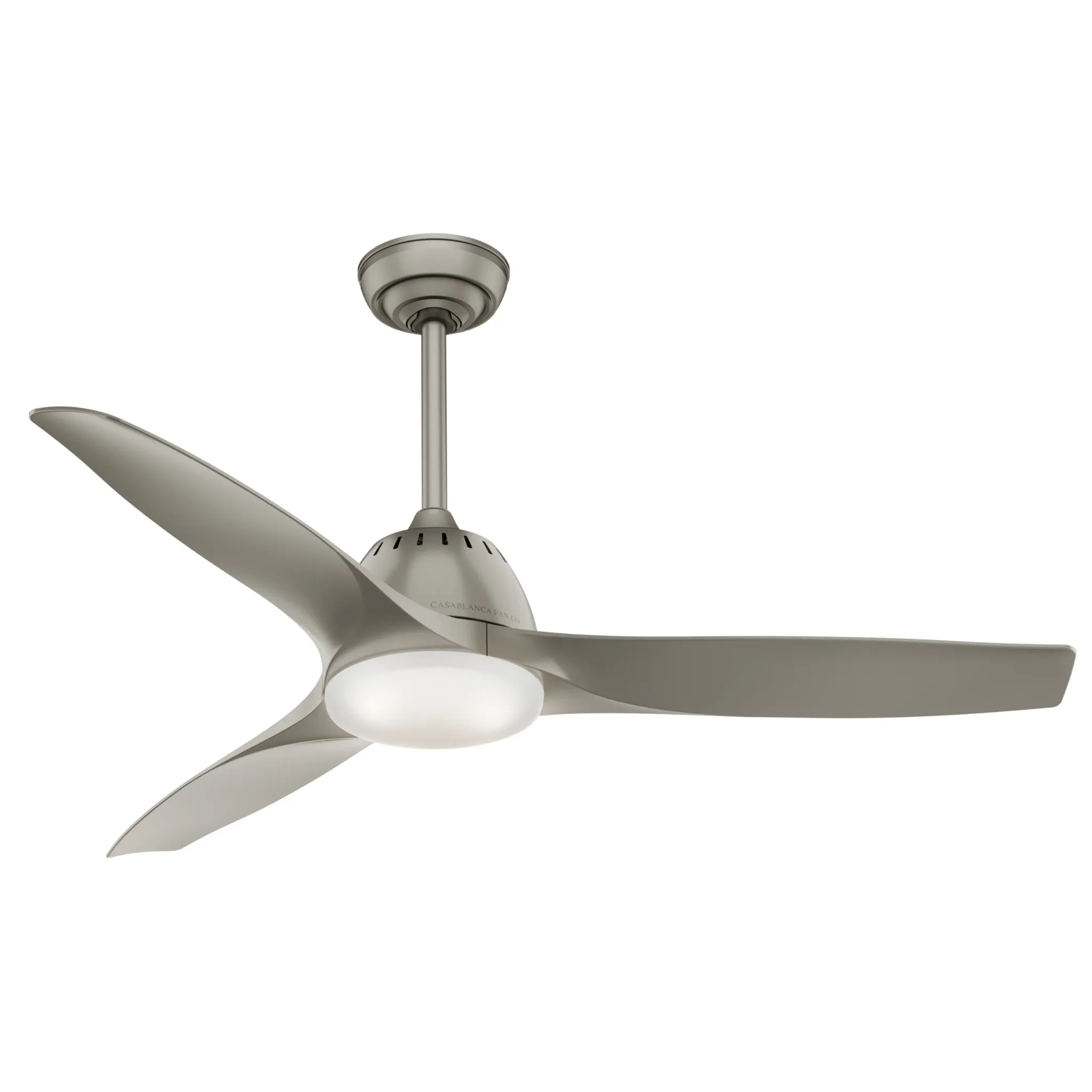 Casablanca Wisp 52 Inch Ceiling Fan with LED Light - Painted Pewter