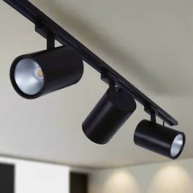 FLARE 35 - 35w Single LED Track Head Spot Light 3000k Dimmable in Black