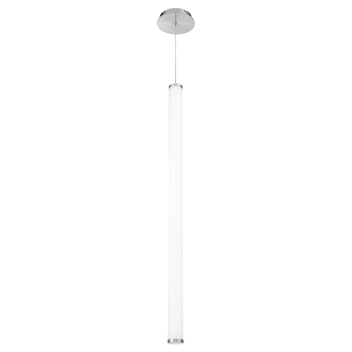 Flare 45 in. LED Pendant Light Nickel Finish
