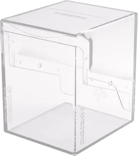 Gamegenic Bastion 100  XL Deck Box - Compact, Secure, and Perfectly Organized for Your Trading Cards! Safely Protects 100  Double-Sleeved Cards, Clear Color, Made
