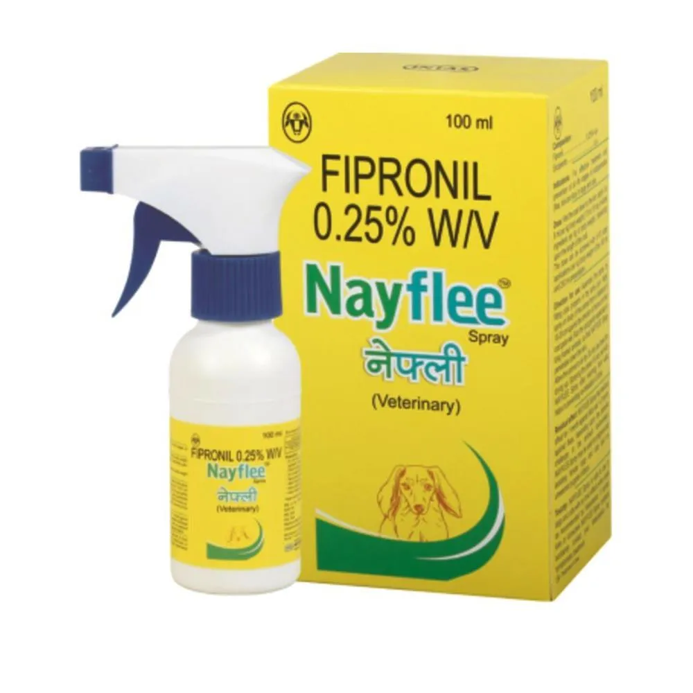 Intas Nayflee Dog Anti-Tick Spray for Dogs 100 ml