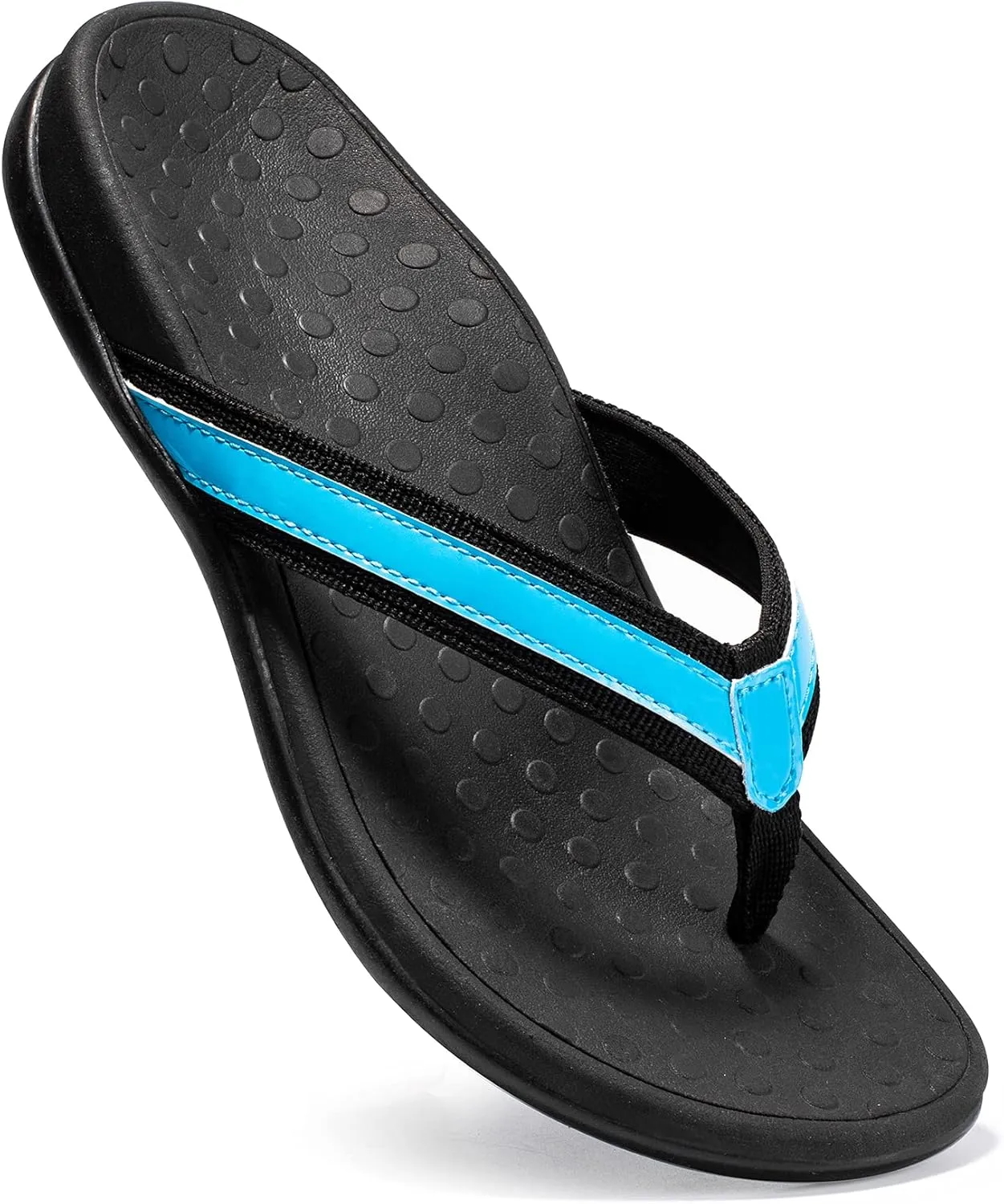 LLSOARSS Plantar Fasciitis Feet Sandal with Arch Support - Best Orthotic flip Flops for Flat FeetHeel Pain- for Women
