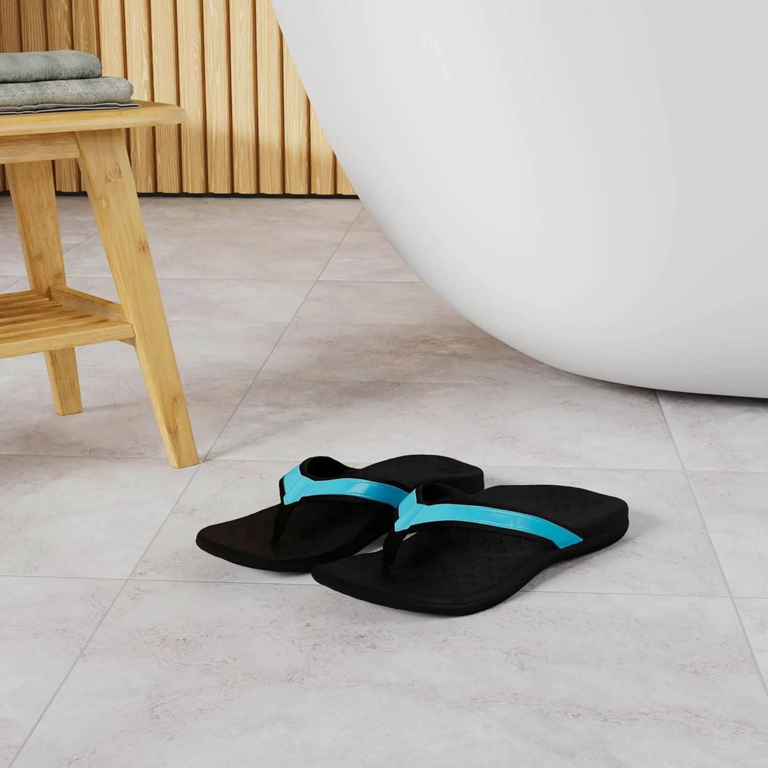 LLSOARSS Plantar Fasciitis Feet Sandal with Arch Support - Best Orthotic flip Flops for Flat FeetHeel Pain- for Women