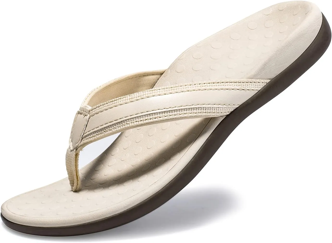 LLSOARSS Plantar Fasciitis Feet Sandal with Arch Support - Best Orthotic flip Flops for Flat FeetHeel Pain- for Women