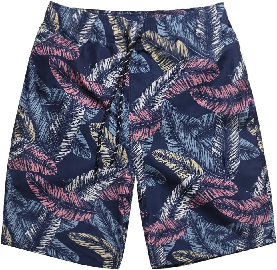 Men's Quick Dry Swim Trunks - Beach Vacation Essentials Board Shorts (Size Runs Small, Recommend Ordering 1 Size Up)