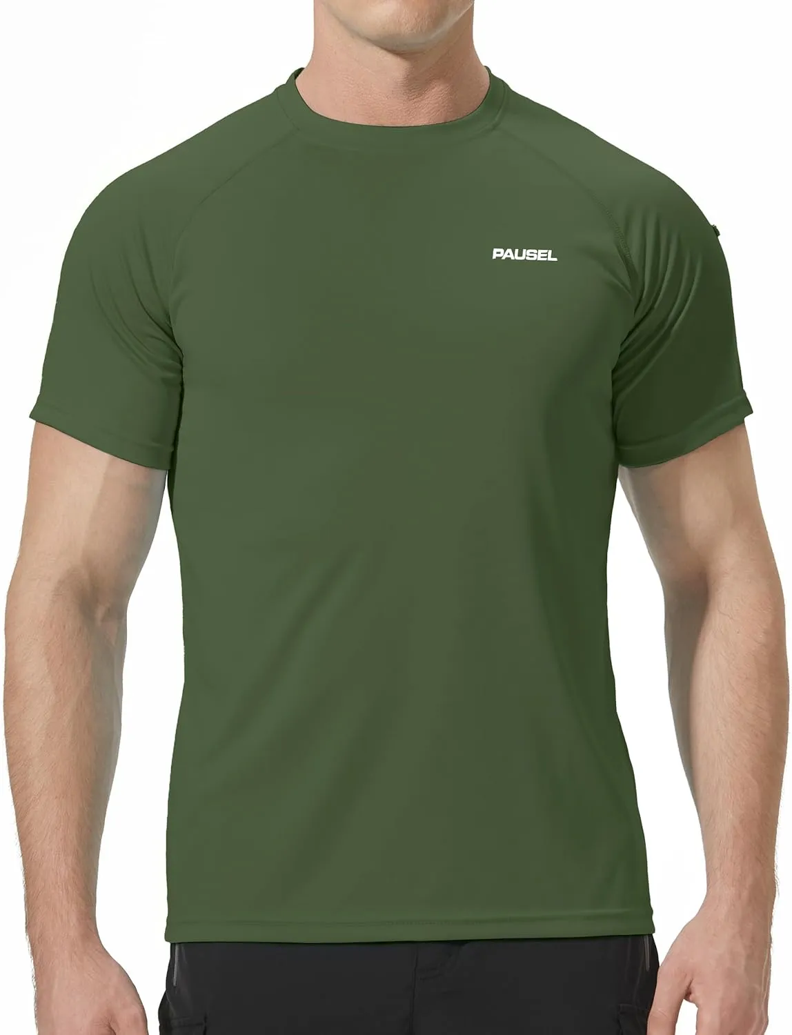 Men's Rash Guard Swim Shirts Short Sleeve UV Sun Protection Quick Dry UPF 50  SPF Fishing Beach Water Shirt