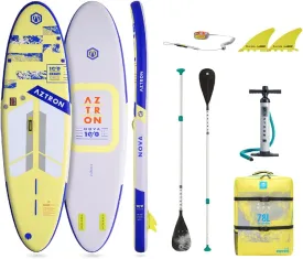 NOVA 10'0" Inflatable Stand Up Paddle Board with Double Chamber Lite Safety Technology and Adjustable Paddle, Safety Leash and SUP Gear Bag