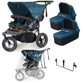 Out n About Nipper Double Twin Starter Bundle in Highland Blue