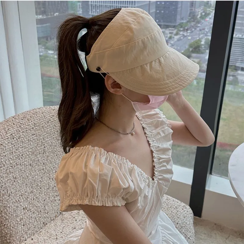 Outdoor UV Protection Hollow Top Sun Hat