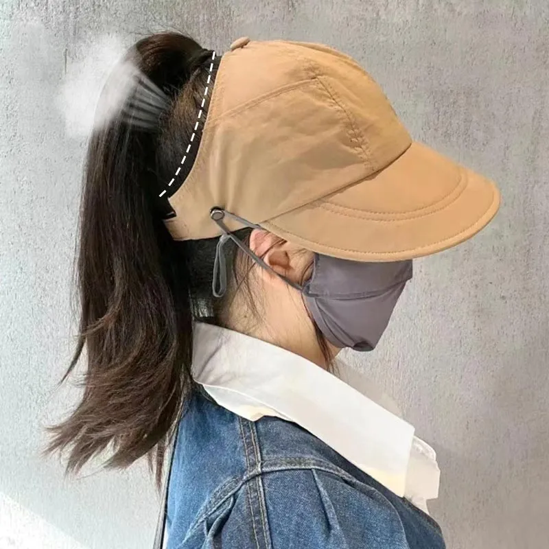 Outdoor UV Protection Hollow Top Sun Hat