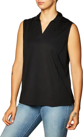 PGA TOUR Women's Airflux Sleeveless Golf Polo Shirt