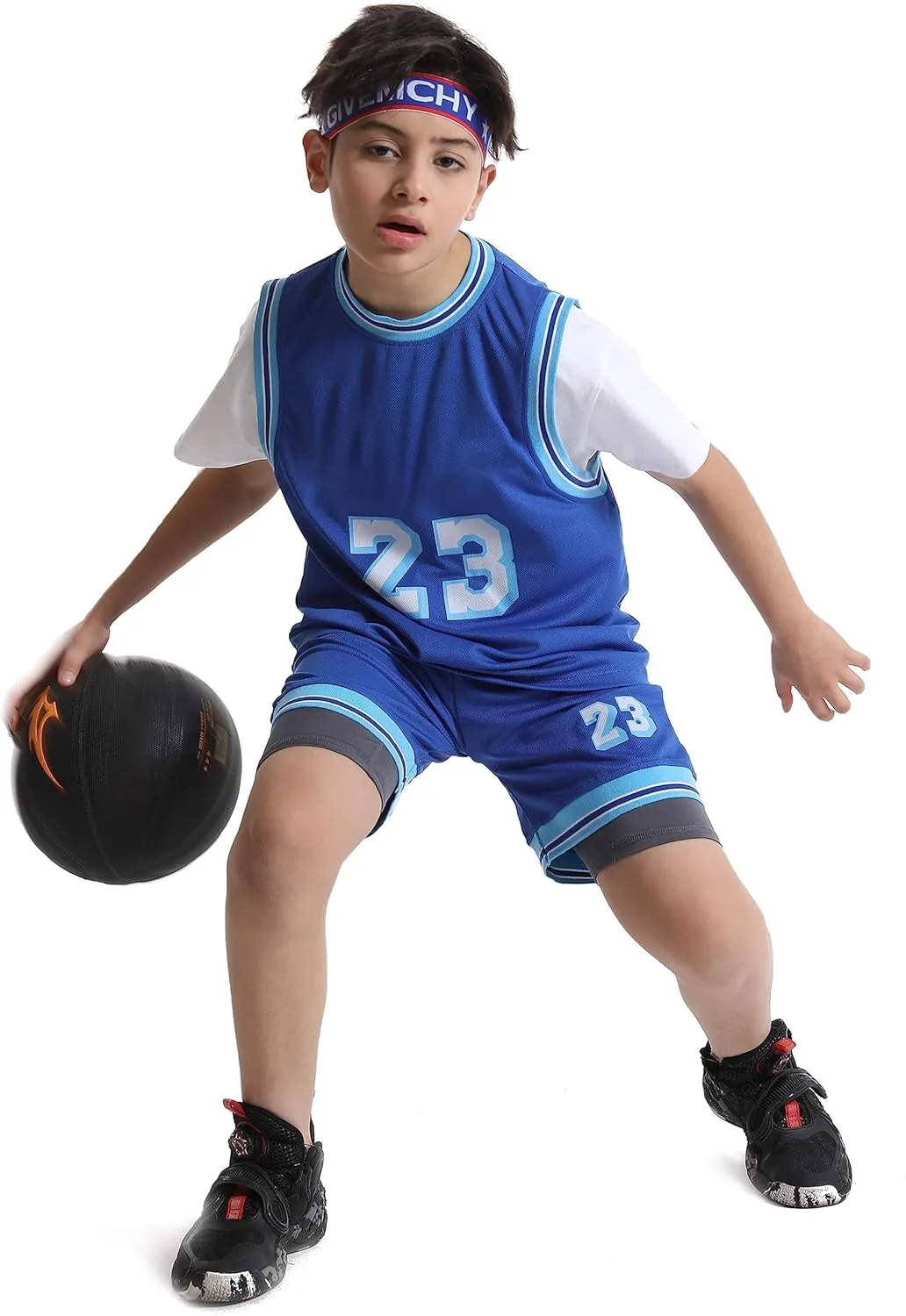 Roadbox Youth Boys Compression Shorts - Spandex Athletic Kids Running Compression Underwear for Basketball Baseball Soccer