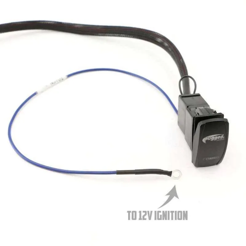 Rugged Radios All In One Power Switch for Waterproof Radio & Intercom - "Comms" Rocker Switch