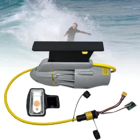 Underwater Surfboards Motor, 12V Electric Surfing fins, Power fin with Battery, SUP Stand Up Paddle Board Surf Board Kayak Propeller for All Surfboards