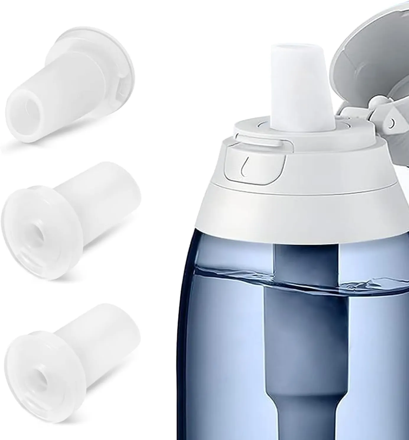 Water Bottle Mouthpiece Replacement for Brita Bottle - 3 Pack Silicone Bite Valve Repalcement Compatible with Brita Filter Water Bottle & Stainless Steel Bottles Replacement Parts