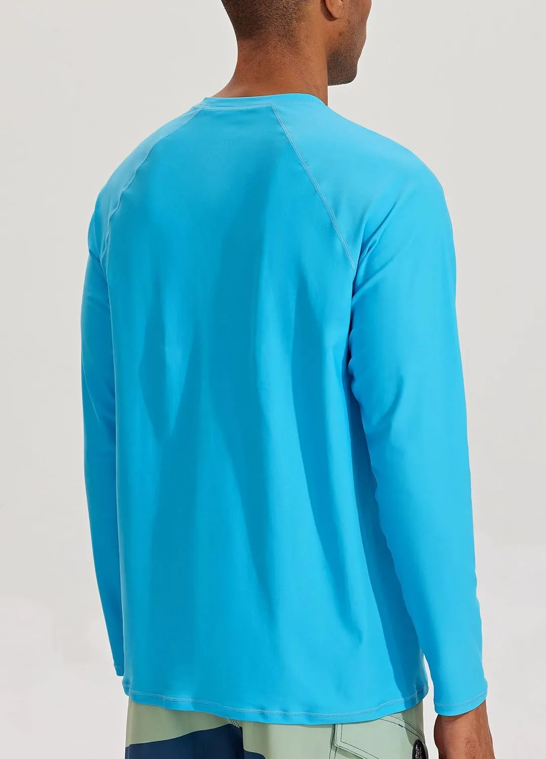 Willit Men's Rash Guard Swim Shirts SPF Water Shirt Long Sleeve UPF 50  Sun Protection Loose Fit Quick Dry